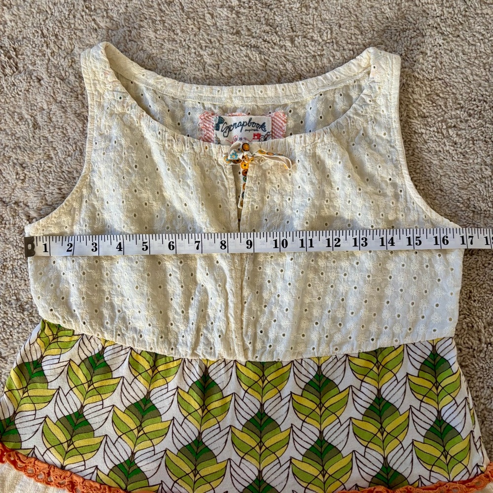 Scrapbook Originals Sleeveless Tiered Top, Size S - Picture 6 of 7